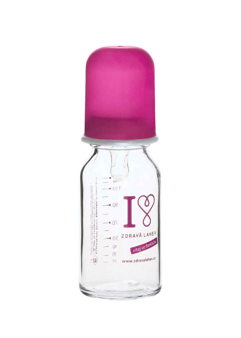 Zdravá lahev kojenecká objem 125 ml pink