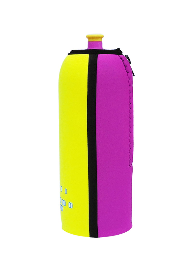 Neoprenový termoobal na sportovní lahev objem 0,7l potisk Aquacooler -yellow2