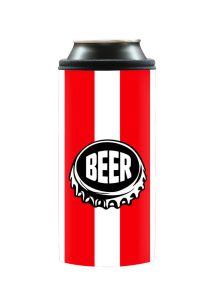 Neoprenový termoobal na plechovku 0,5l Red white beer